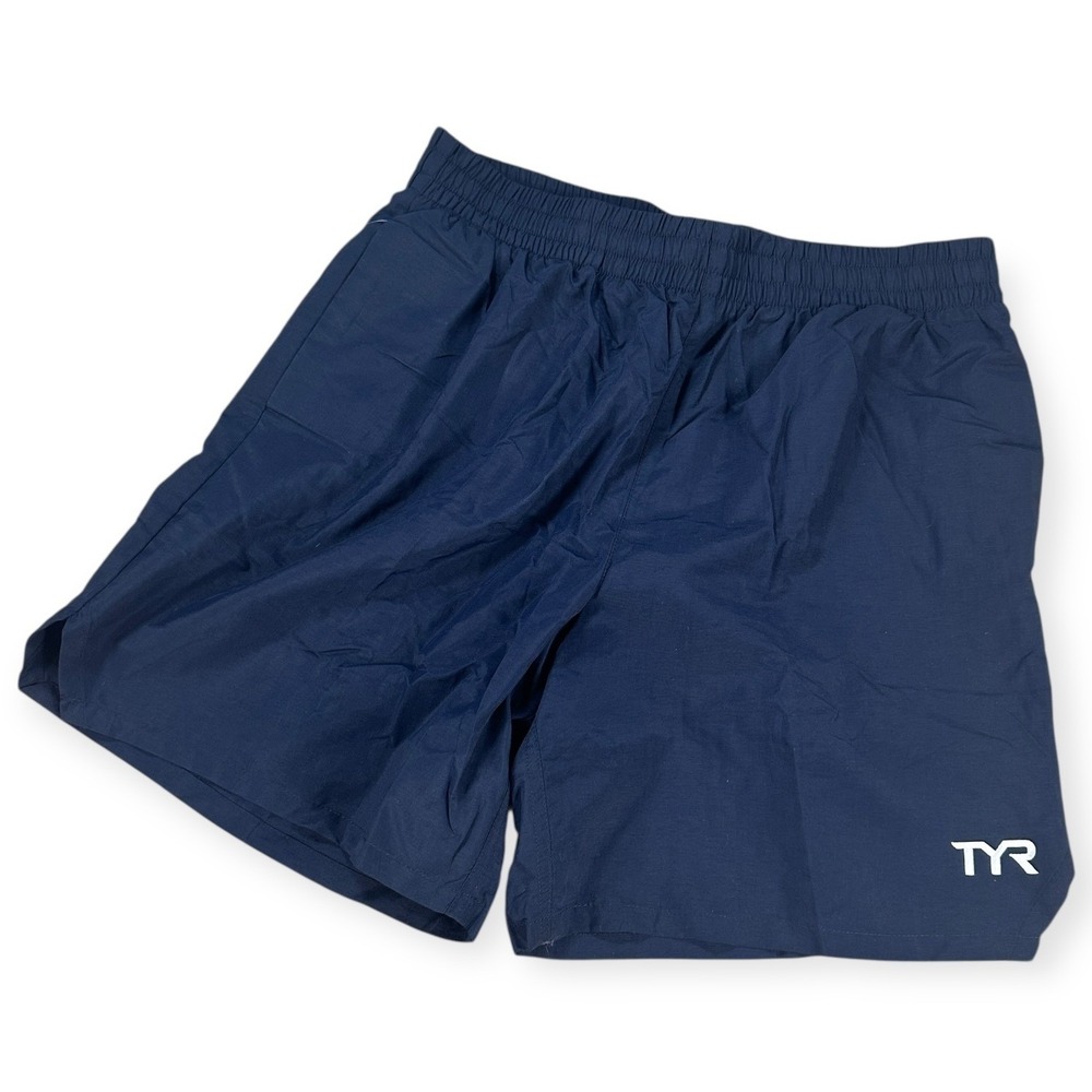 TYR‎ Mens Deck-X Swim Short Navy Blue UPF 50+ Size S